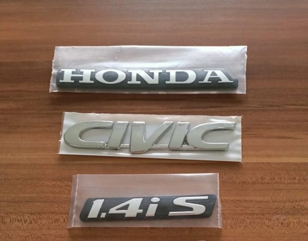 HONDA İES CİVİC 1996-2001 MODEL UYUMLU 3 PARÇA 1.4 YAZI SETİ